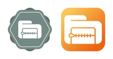 Zip File Vector Icon