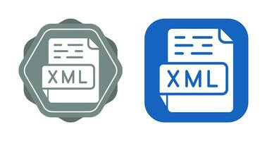 icono de vector xml