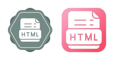 icono de vector html