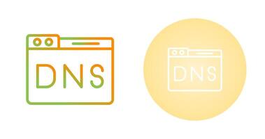 Domain DNS Management Vector Icon