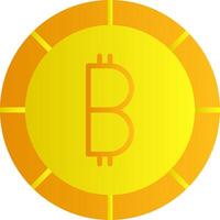 icono de vector de bitcoin