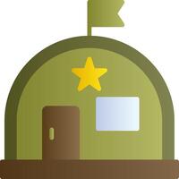 Military Warehouse Vector Icon