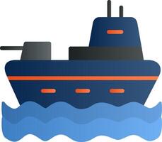 Military Ship Vector Icon