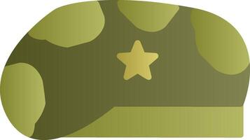 icono de vector de sombrero militar