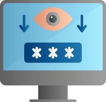 Computer Spyware Vector Icon