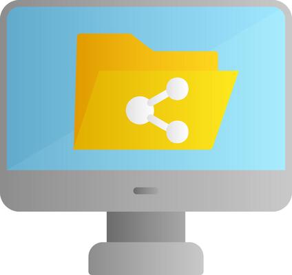 File Sharing Vector Icon