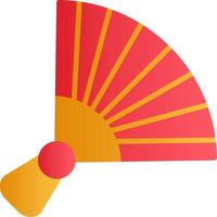 Chinese hand fan Vector Icon