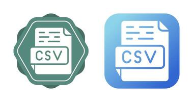 icono de vector csv