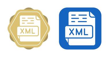 icono de vector xml