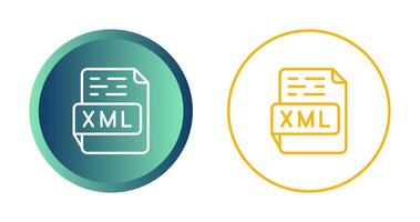 icono de vector xml