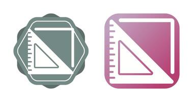 Triangular Ruler Vector Icon