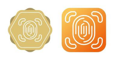 Fingerprint Scanner Vector Icon