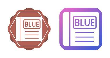 Blue Book Vector Icon