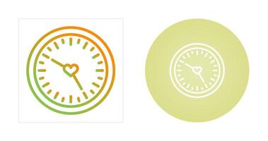 Love clock Vector Icon