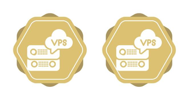 VPS Hosting Vector Icon