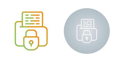Secure Folder Vector Icon