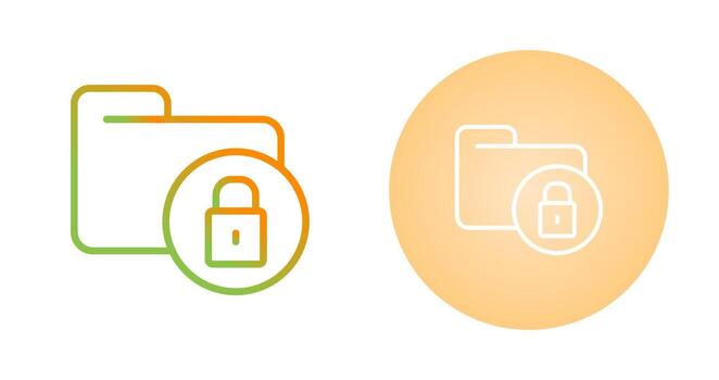 Secure Folder Vector Icon