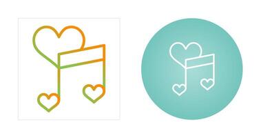 Love songs Vector Icon