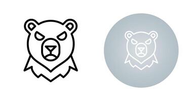 icono de vector de oso