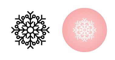 icono de vector de copo de nieve