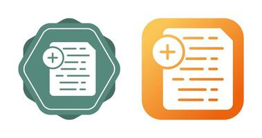 Document Insert Icon Vector Icon