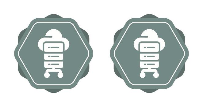 icono de vector de computación en la nube