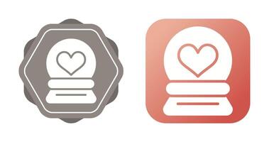 Love Snow Globe Vector Icon