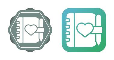 Love journal Vector Icon