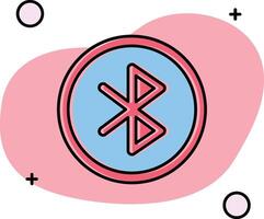 Bluetooth Slipped Icon vector