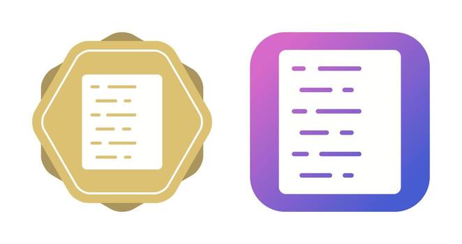 documento alinear izquierda vector icono