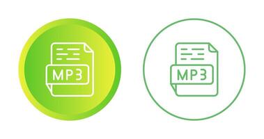 icono de vector de mp3