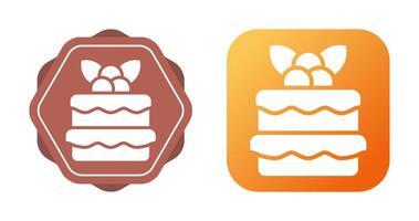 Red velvet cake Vector Icon