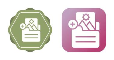Document Insert Image Vector Icon