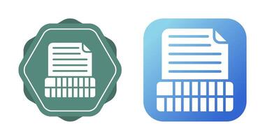 Document Insert Table Vector Icon