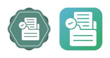 Document Check Vector Icon