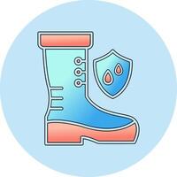 Waterproof Shoes Vector Icon