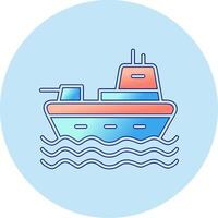 Military Ship Vector Icon