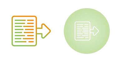Document Export Vector Icon