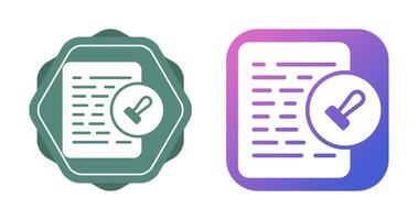 Document Permissions Vector Icon