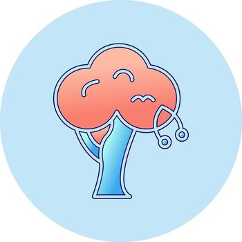 Cherry Tree Vector Icon