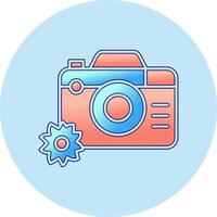 icono de vector de cámara de fotos