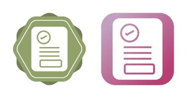 Document Approval Vector Icon