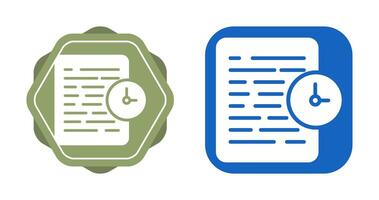 Document History Vector Icon