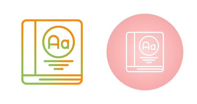 Dictionary Vector Icon