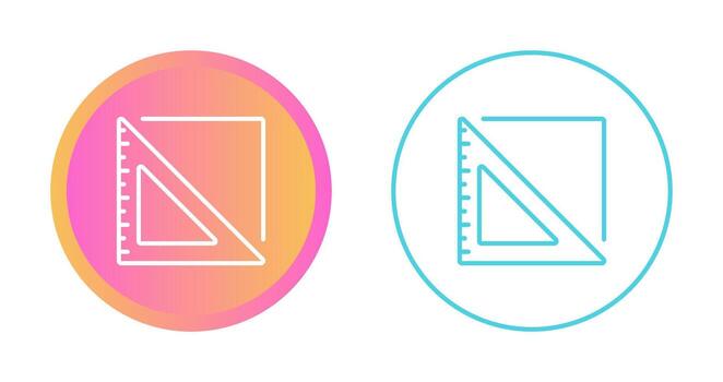 icono de vector de regla triangular