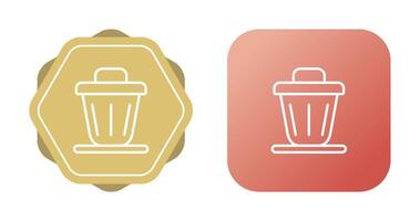 Trash bin Vector Icon