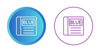 Blue Book Vector Icon