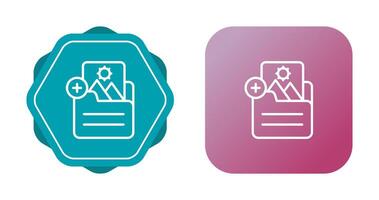 Document Insert Image Vector Icon