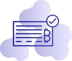 Bank Check Vector Icon