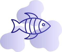 icono de vector de pescado